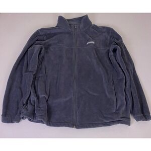 Columbia Fleece Jacket Women's Plus 3X Full Zip Charcoal Gray Benton Springs